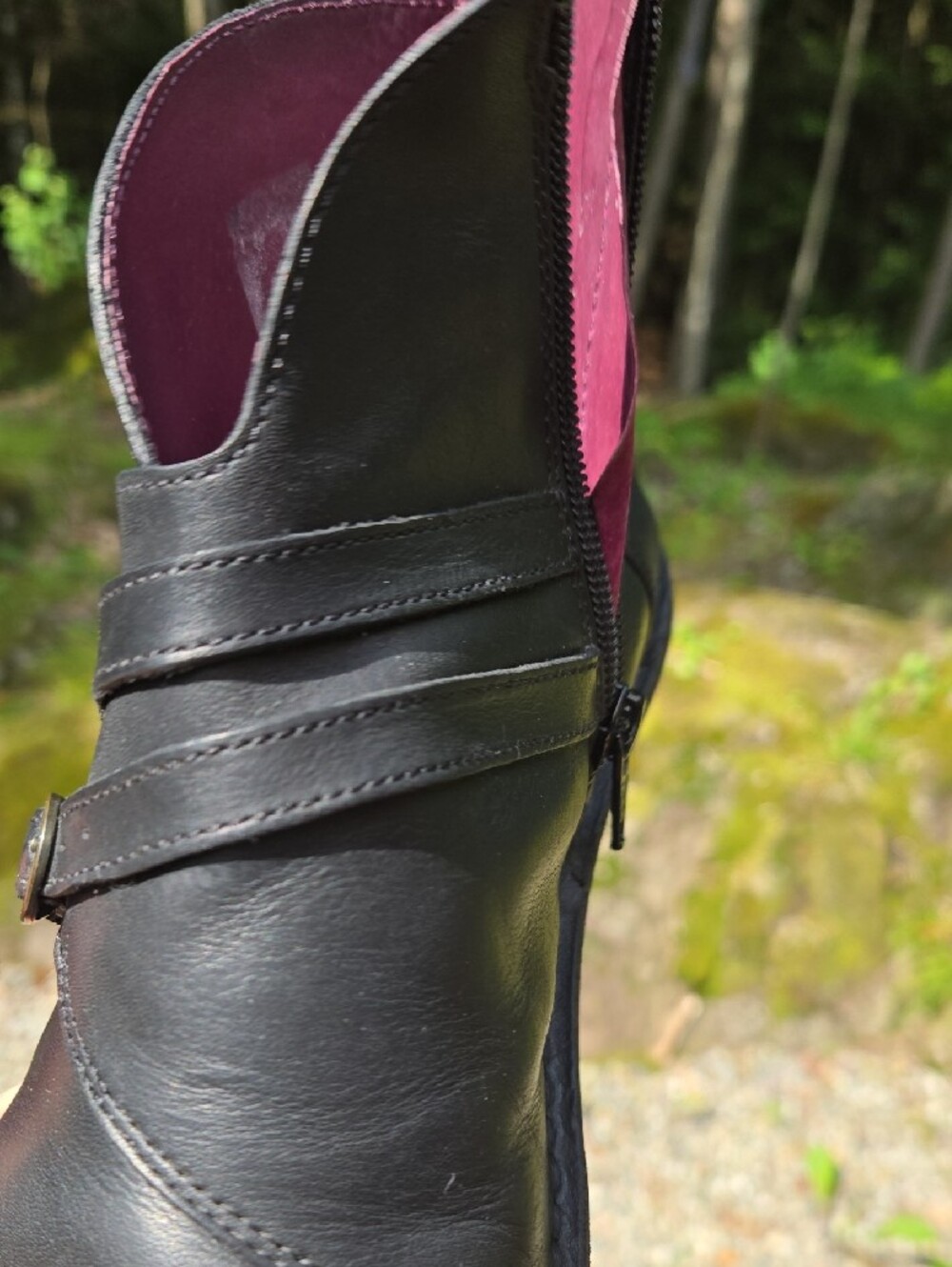 Kickers Black Leather Ankle Boots EU 39 Wide Fit Made in EU Comfort Boots - Picture 6 of 10
